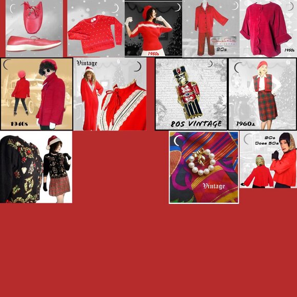 Black Christmas Sweater Lavish Ornate NOT UGLY Holiday Tiara Vintage - Picture 13 of 15